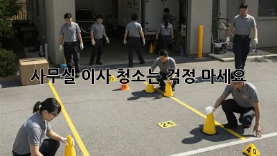 사무실 이사? 청소는 걱정 마세요!